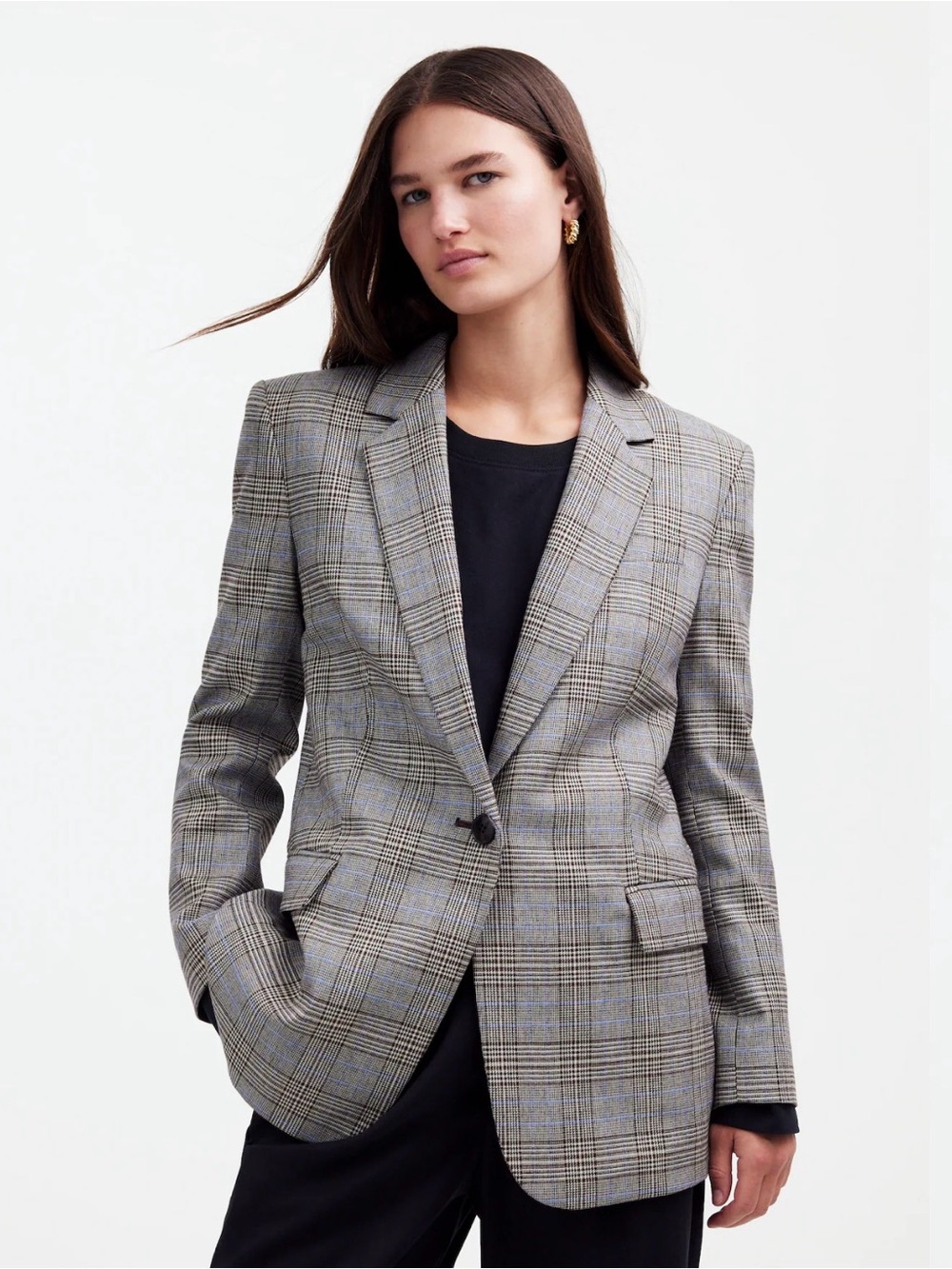 Madewell Kline Blazer - Cooper Plaid - Size 12